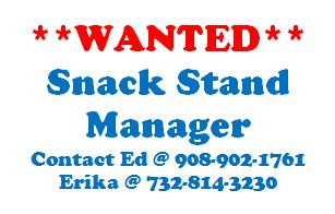 WANTED Snack Stand Manager