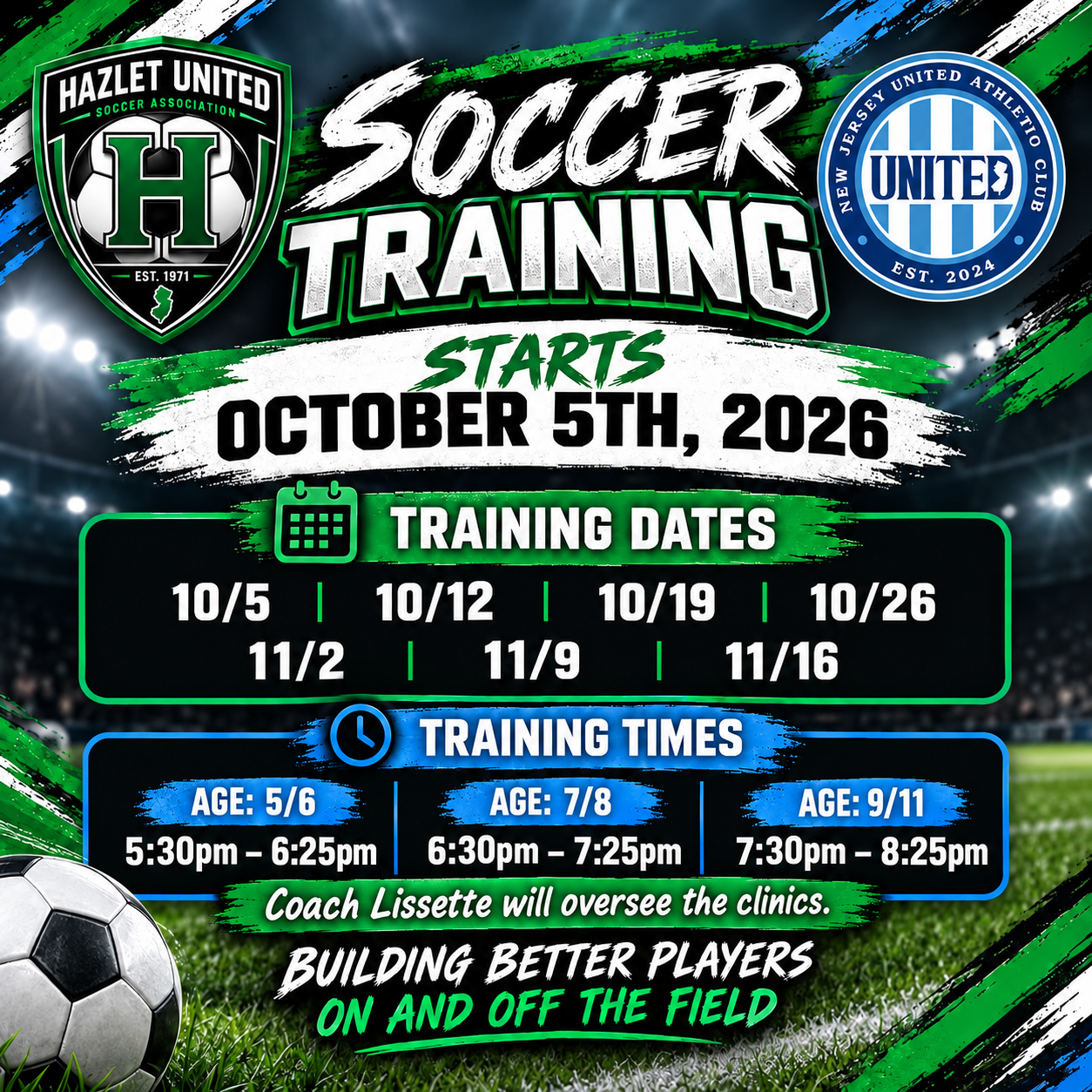 Hazlet United / New Jersey United Training